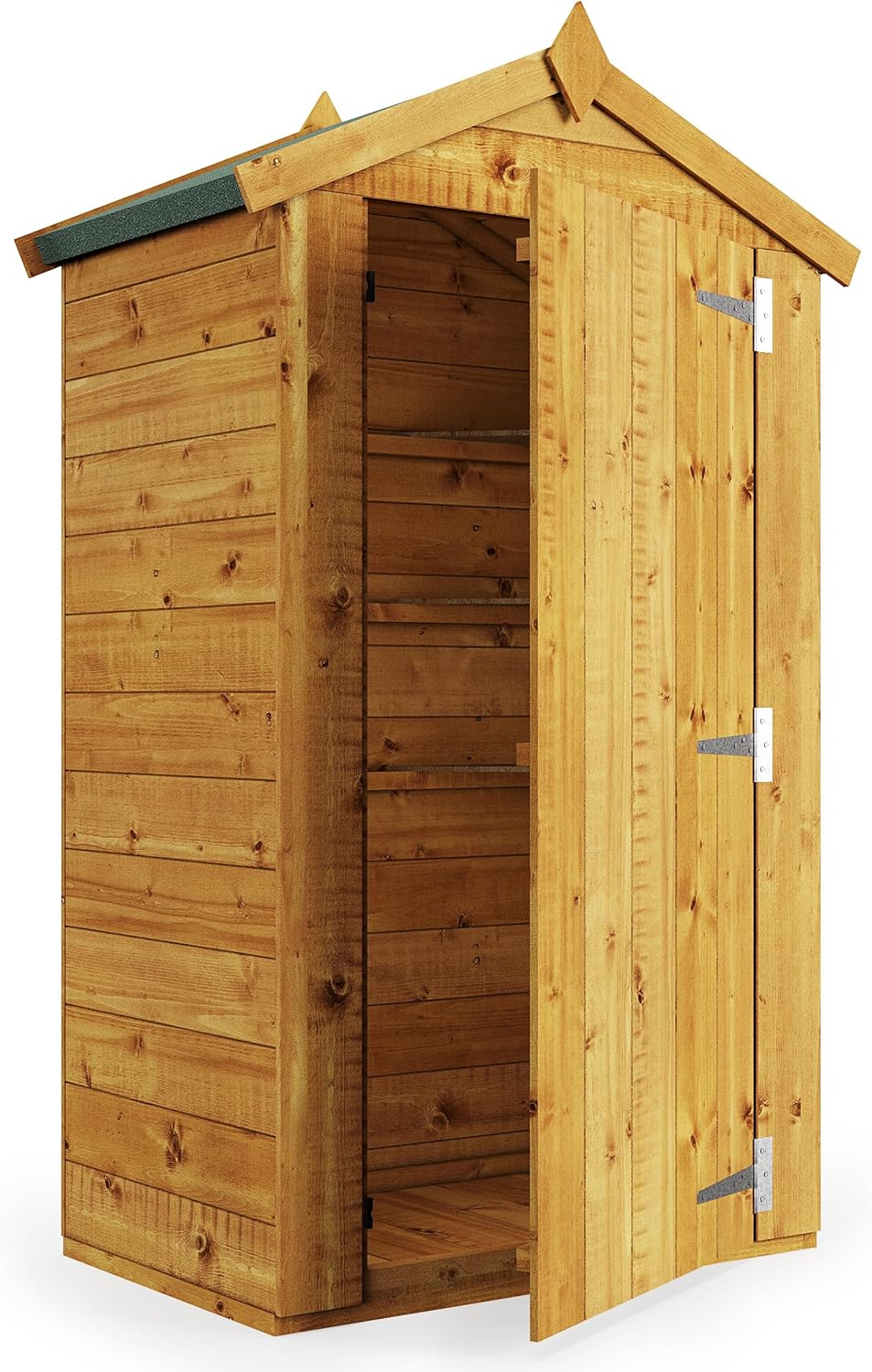 BillyOh 3 x 2 Garden Shed Log Store Master Tall Tool Storage Box with Floor, Apex Roof & Felt (3x2)