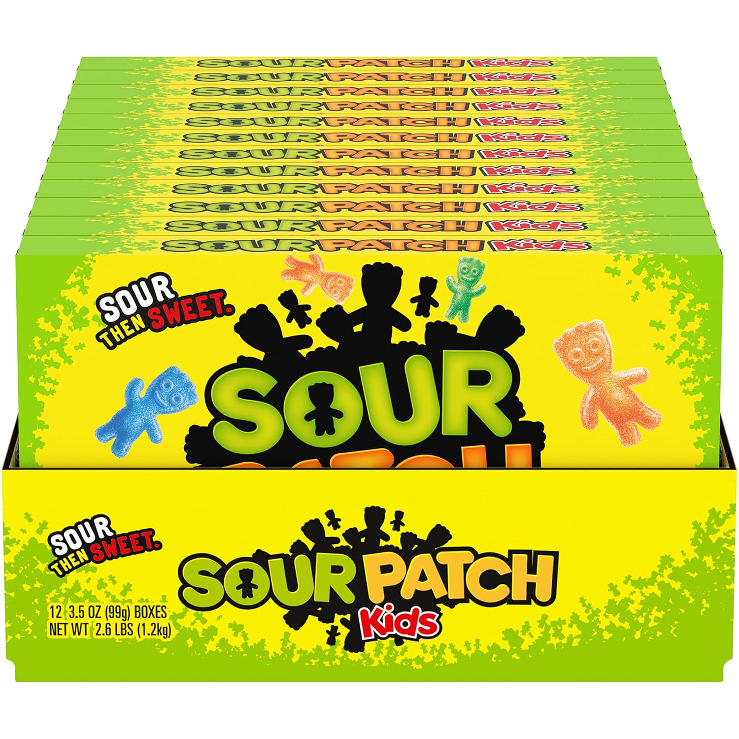 SOUR PATCH KIDS Soft & Chewy Candy, Bulk Candy, 12 - 3.5 oz Boxes