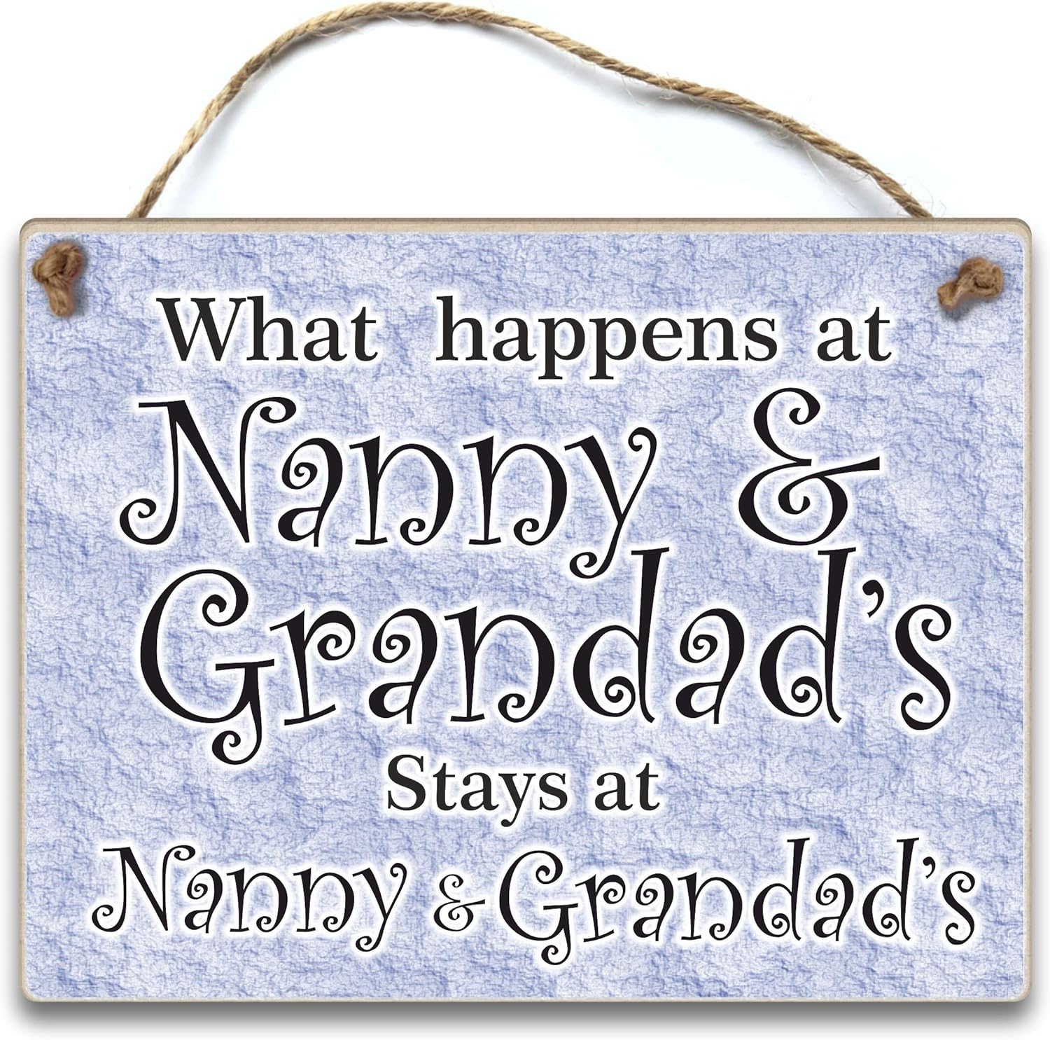 HmHome What happens at Nanny and Grandads fun plaque sign anniversary