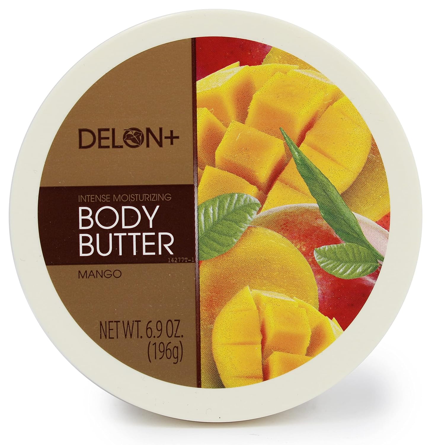 DELON Intense Moisturizing Body Butter, Mango with Mango Butter, 6.9 oz