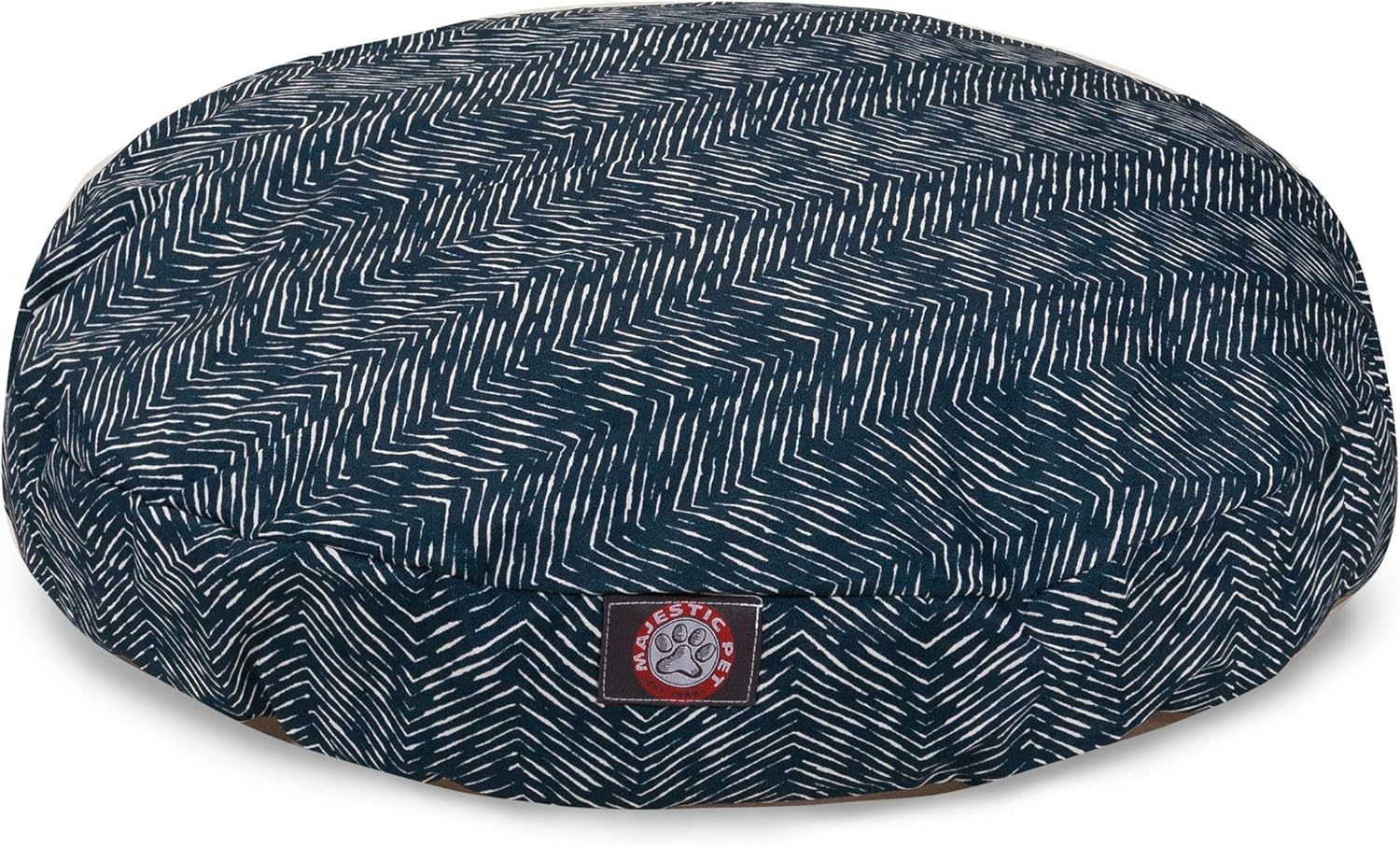 Majestic Pet Navy Blue Native Medium Round Indoor Outdoor Pet Dog Bed with Removable Washable Cover Products