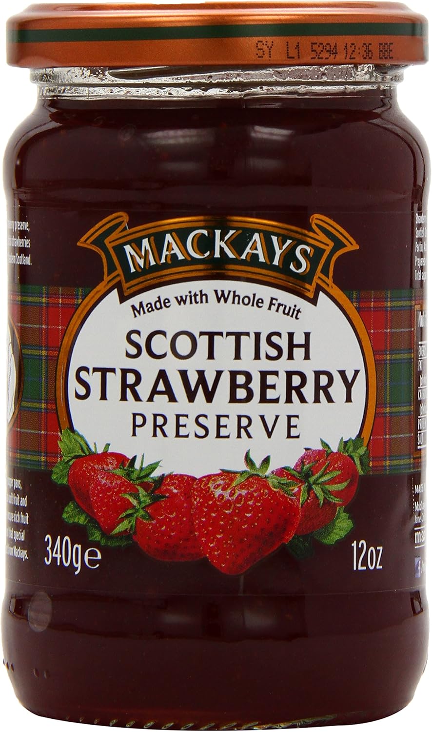 Mackays Strawberry Preserve , (Pack of 6 )