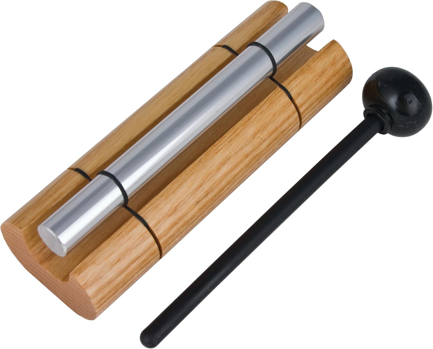 Woodstock Wind Chimes Zenergy Solo Hand Chime, Silver (7") Musically Tuned for Meditation, Yoga and Mindfulness, Bell Percussion Instrument For Teachers and Classrooms