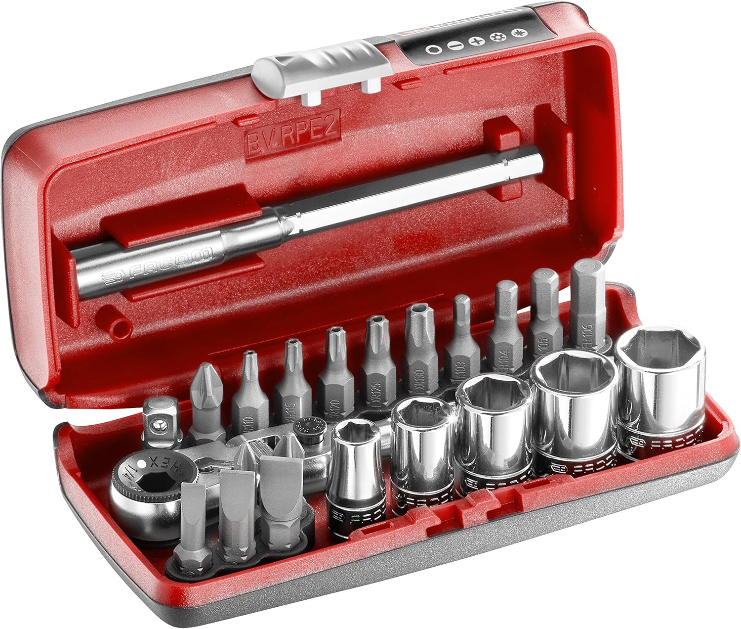 Facom PG. r1pico Composition/1/4聽inch 23聽Pieces, Red