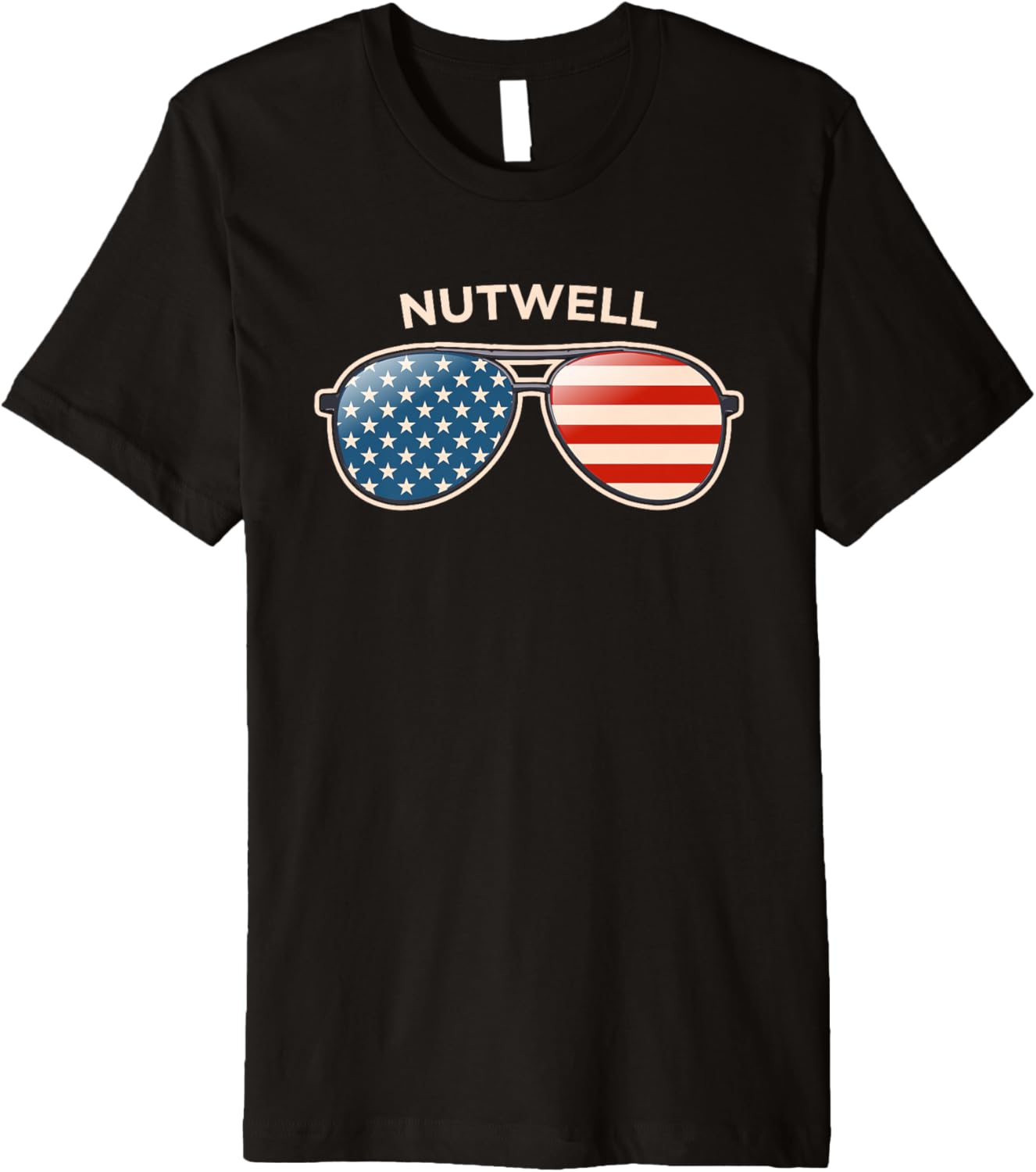 Nutwell, MD Vintage US Flag Sunglasses Premium T-Shirt