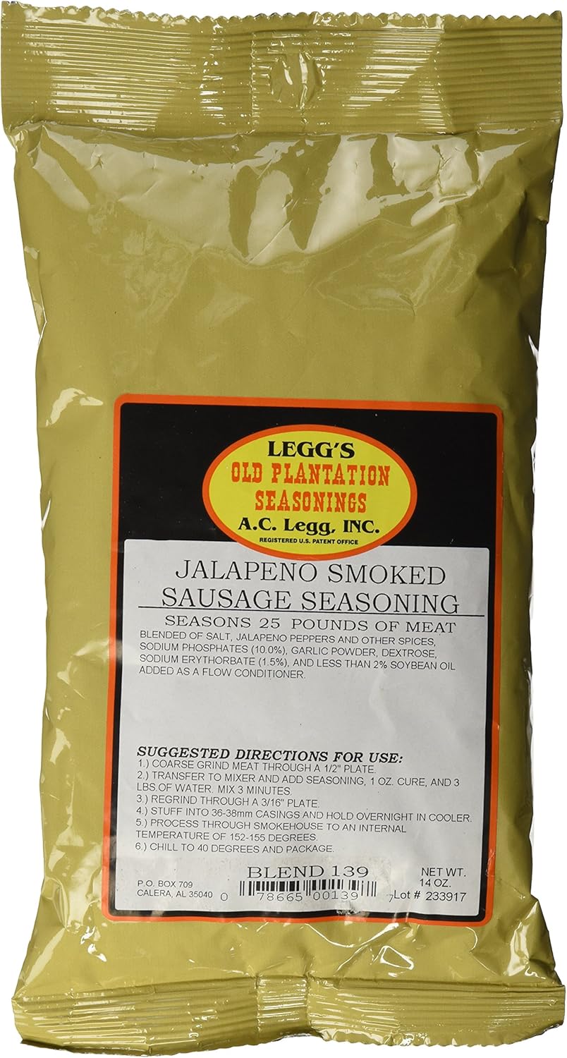 Jalapeno Smoked Sausage Seasoning by AC Legg