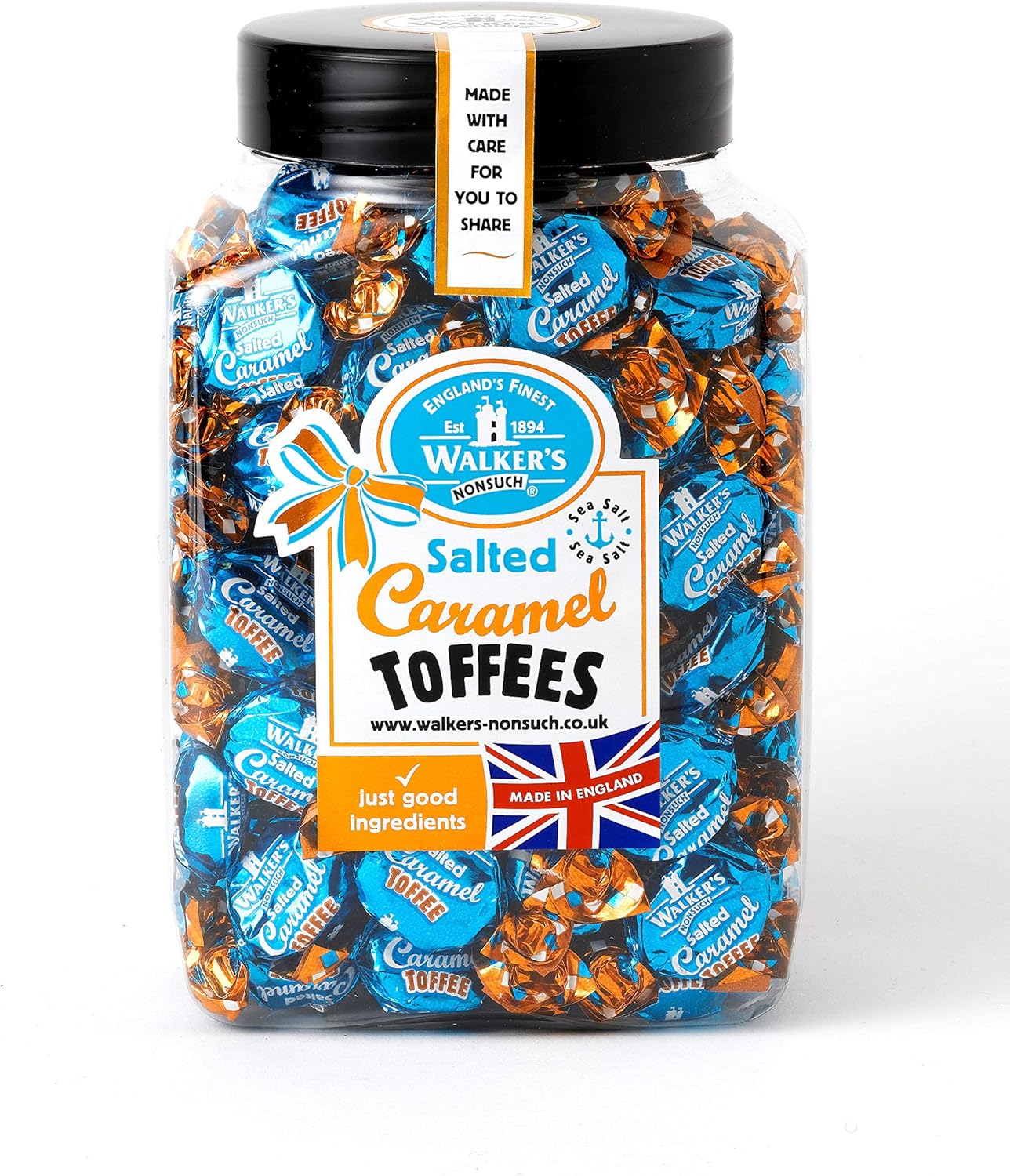 WALKERS NONSUCH Salted Caramel Toffee 1.25kg jar