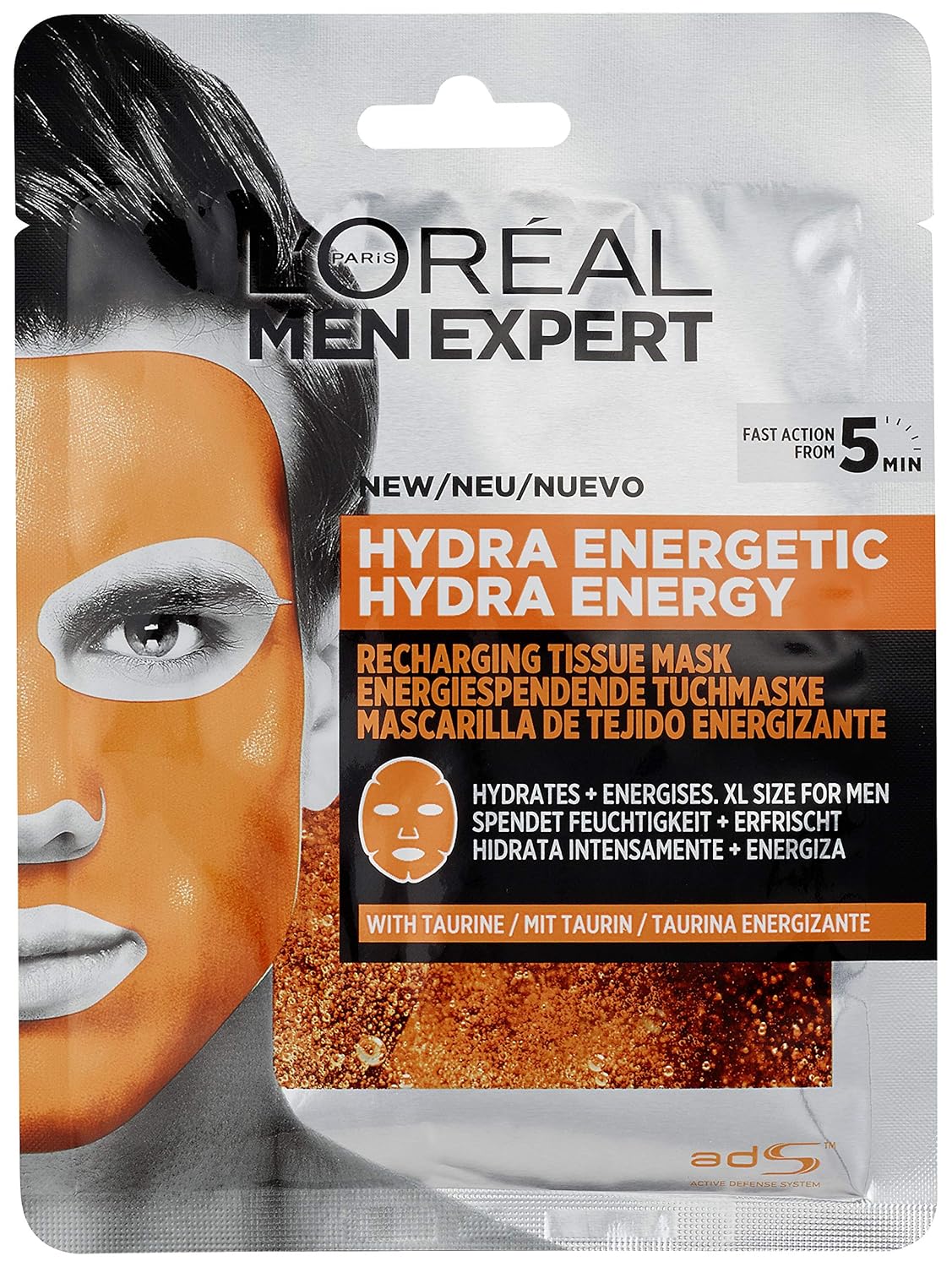 L'Oreal Paris Men Expert Hydra Energetic Face Mask For Men ( 30g / 1.05 Oz )
