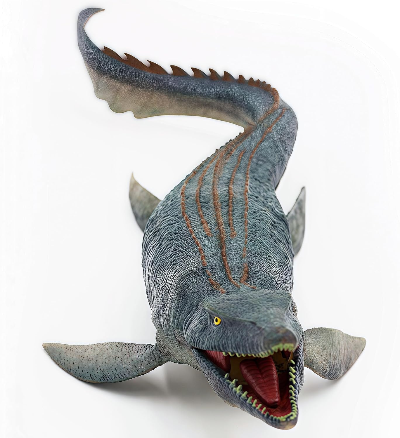 Gemini&Genius Mosasaurus Dinosaur Toy with Movable Jaw, Large Marine Realistically Dinosaur, Ocean Dino World Animal Figure Toy Gift and Party Supplie for Kids