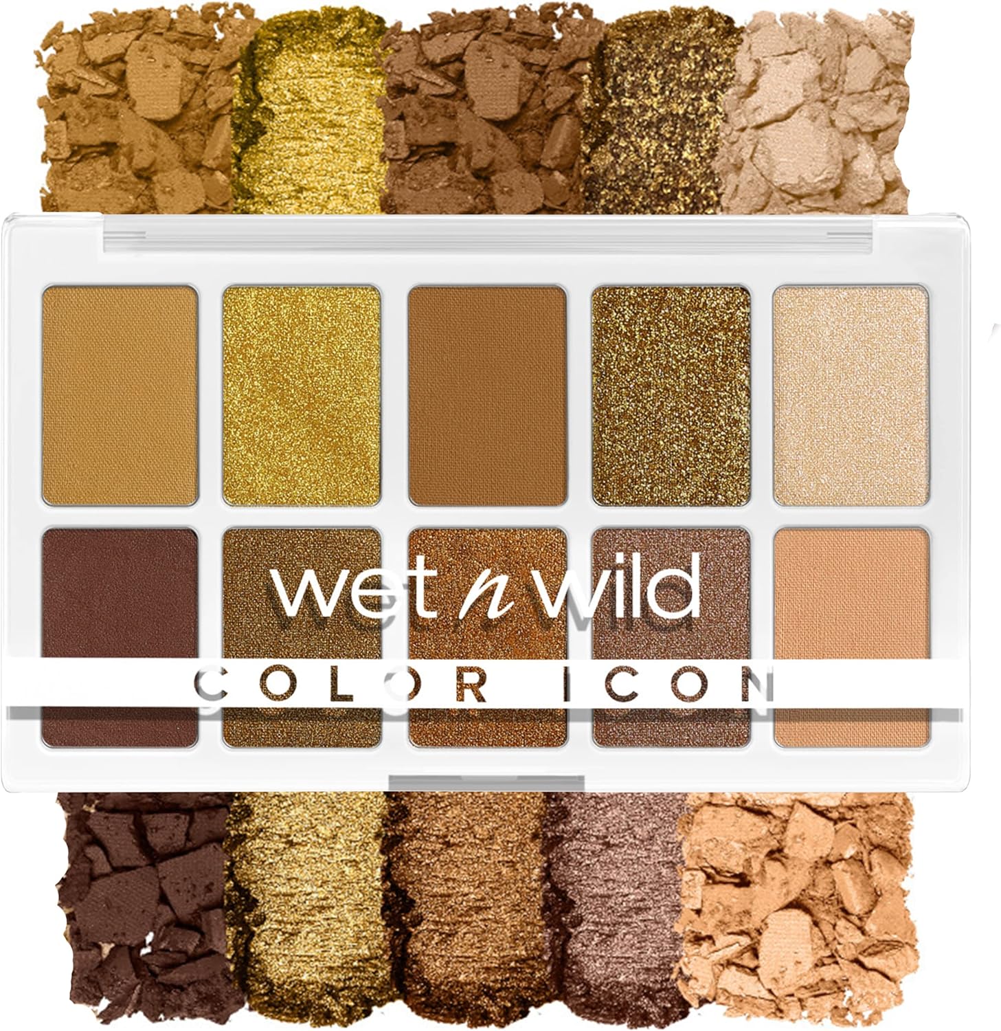 Wet n Wild Color Icon 10-Pan Palette, Eyeshadow Palette, 10 Richly Pigmented Colors for Everyday Makeup, Long-Lasting and Easy to Blend Formula, Call Me Sunshine,0.42 Ounce (Pack of 1)