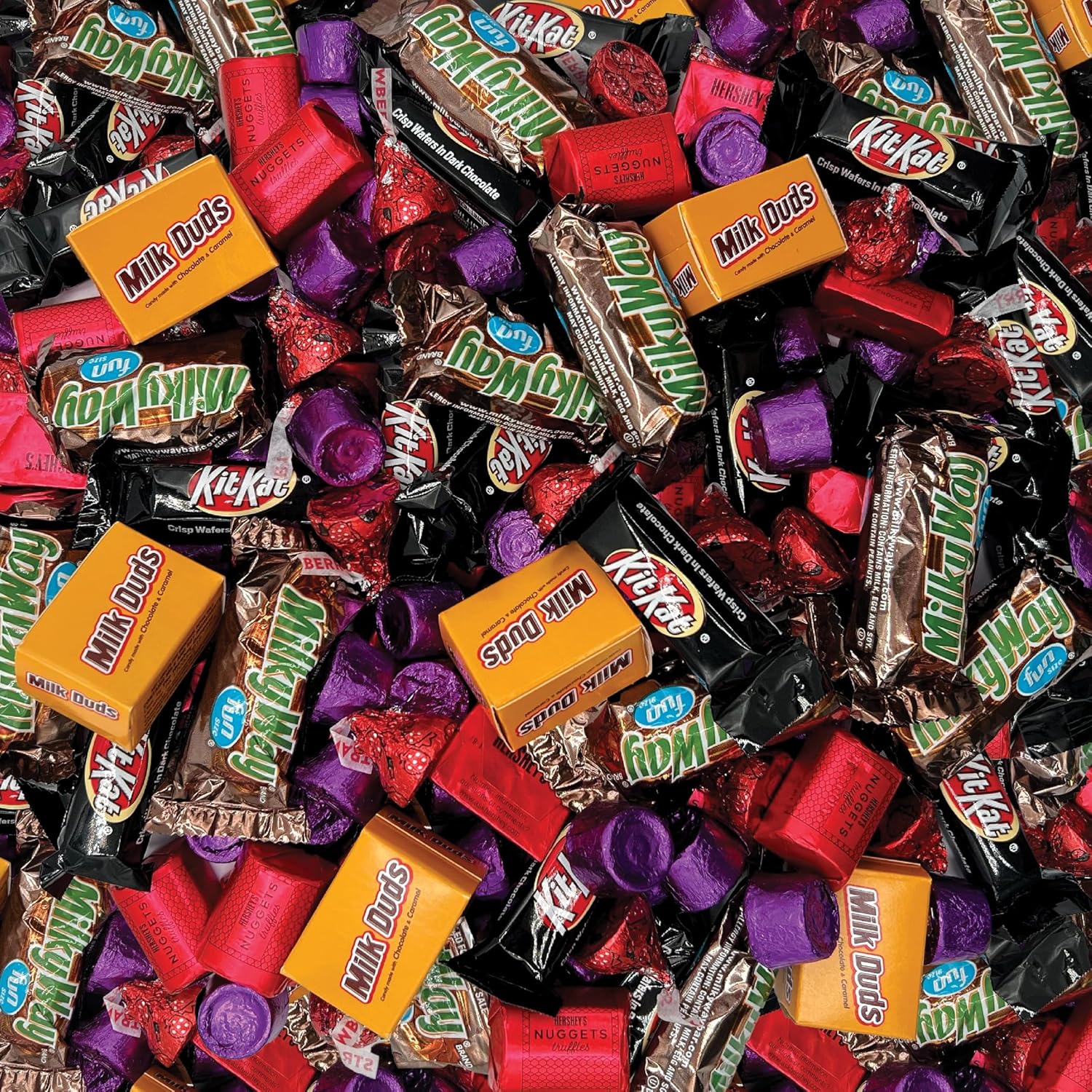 Halloween Chocolate Candy Assortment - HERSHEY'Snuggets Truffles, ROLOchews, KITKATbars - Bulk Pack 3 Pounds