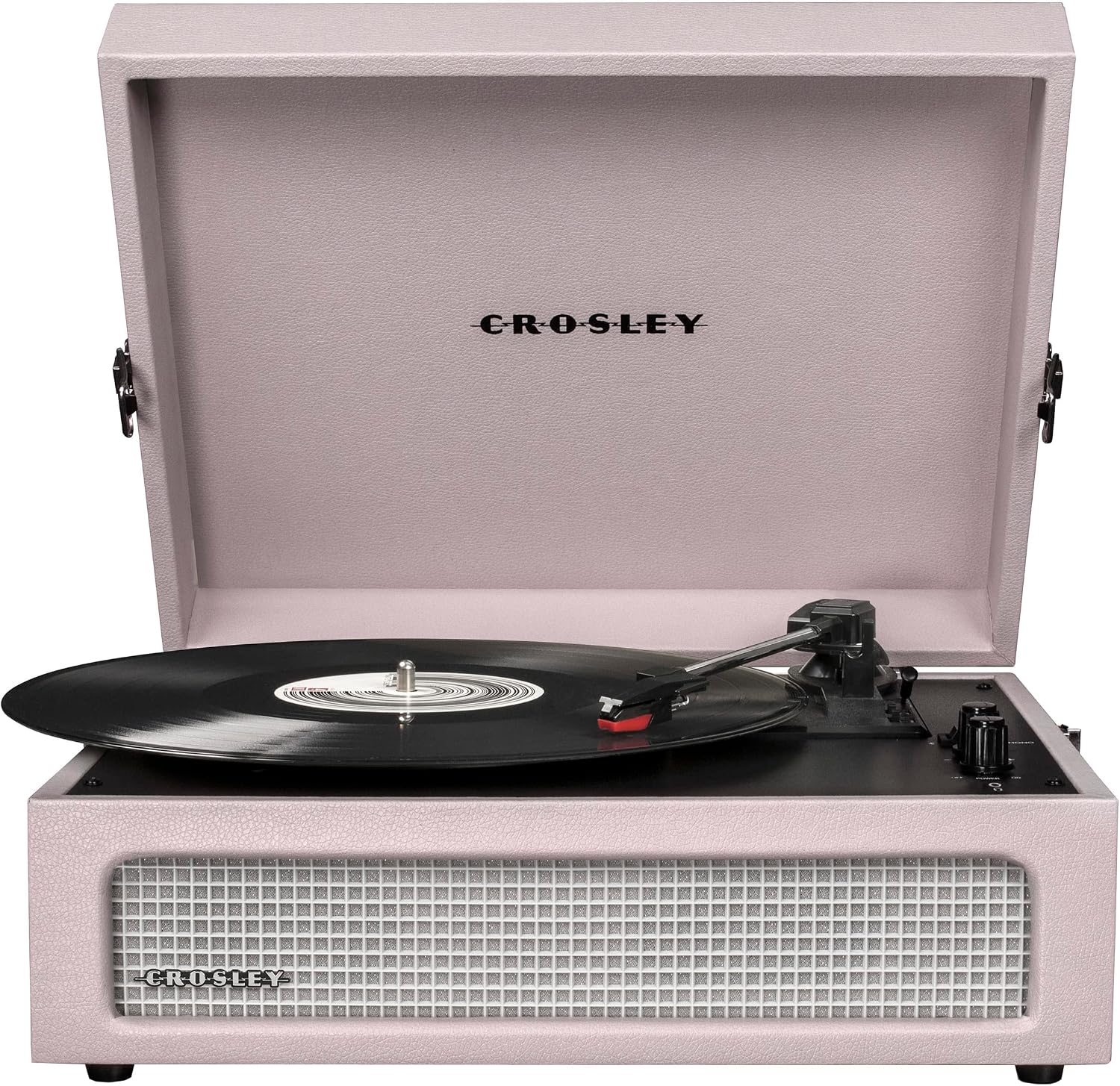 Crosley CR8017B-AM Voyager Record Player, Amethyst | 3-Speed Turntable, Bluetooth In / Out, Built-in Full-Range Stereo Speakers, Adjustable Pitch Control