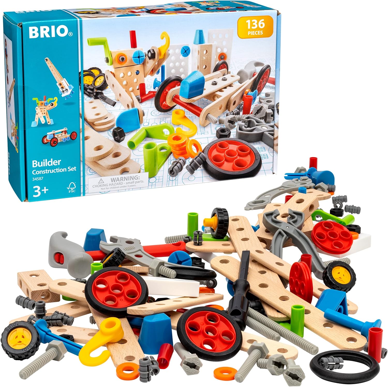 BRIO Builder Construction Set - STEM Learning, Building And Educational Toys Ages 3 Year Olds Up
