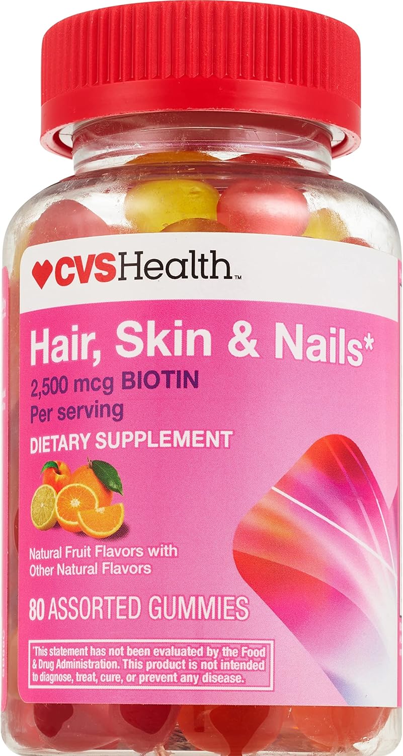 CVS Health Hair, Skin & Nails 2,500mcg Biotin Gummies