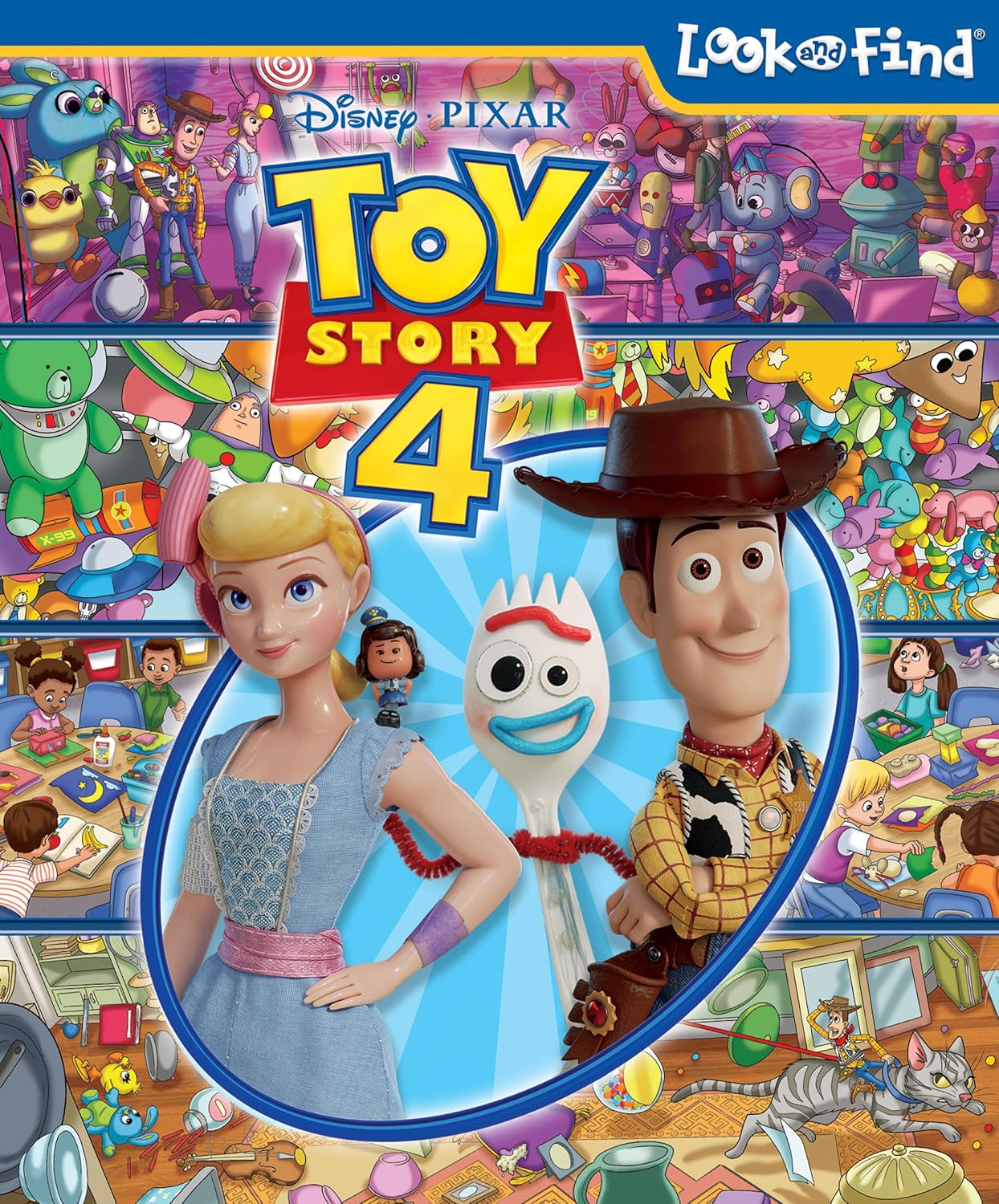 Disney Pixar Toy Story 4 Woody, Buzz Lightyear, Bo Peep, and More! - Look and Find Activity Book - PI Kids