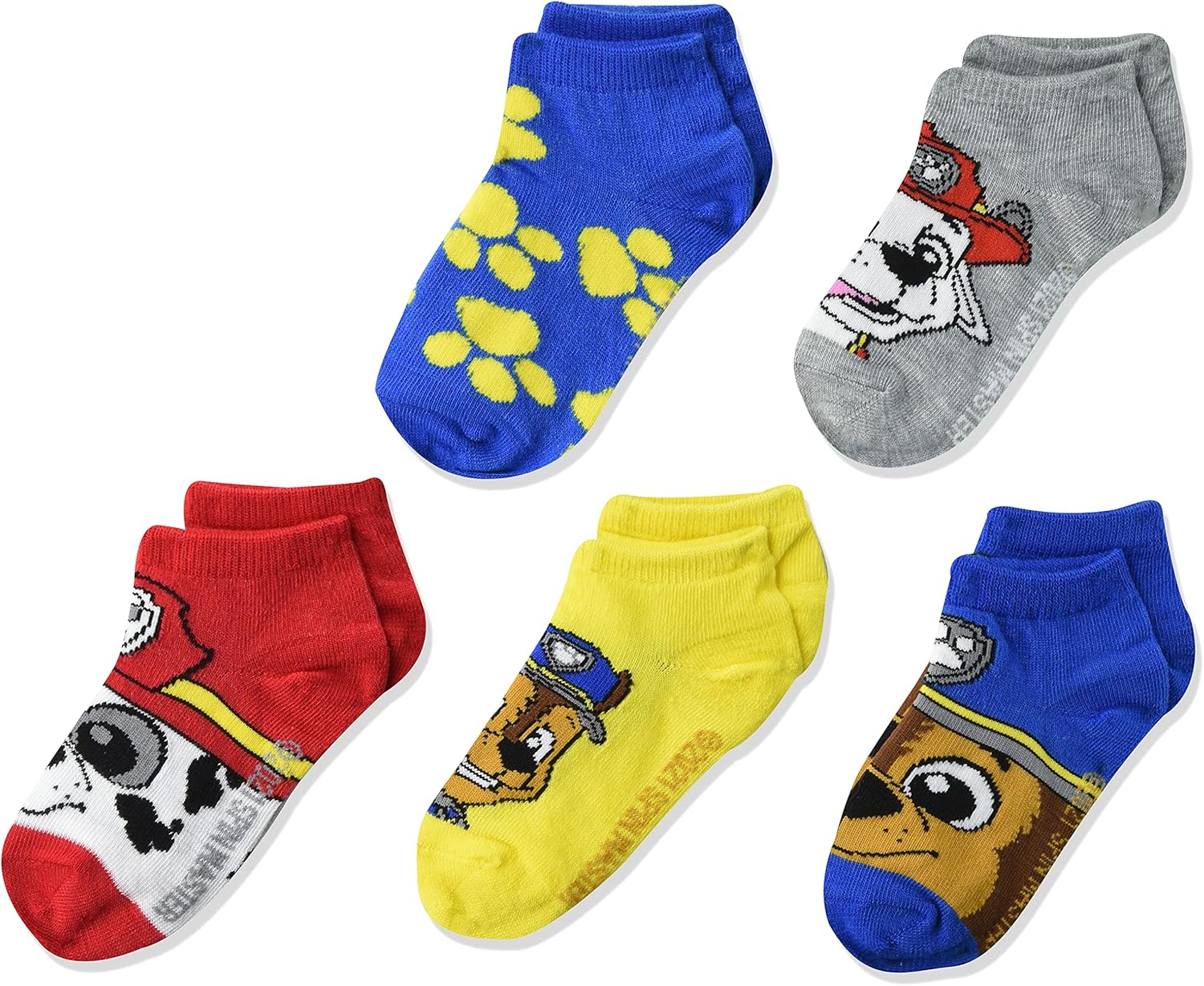 Paw Patrol Girls 5 Pack Shorty Socks