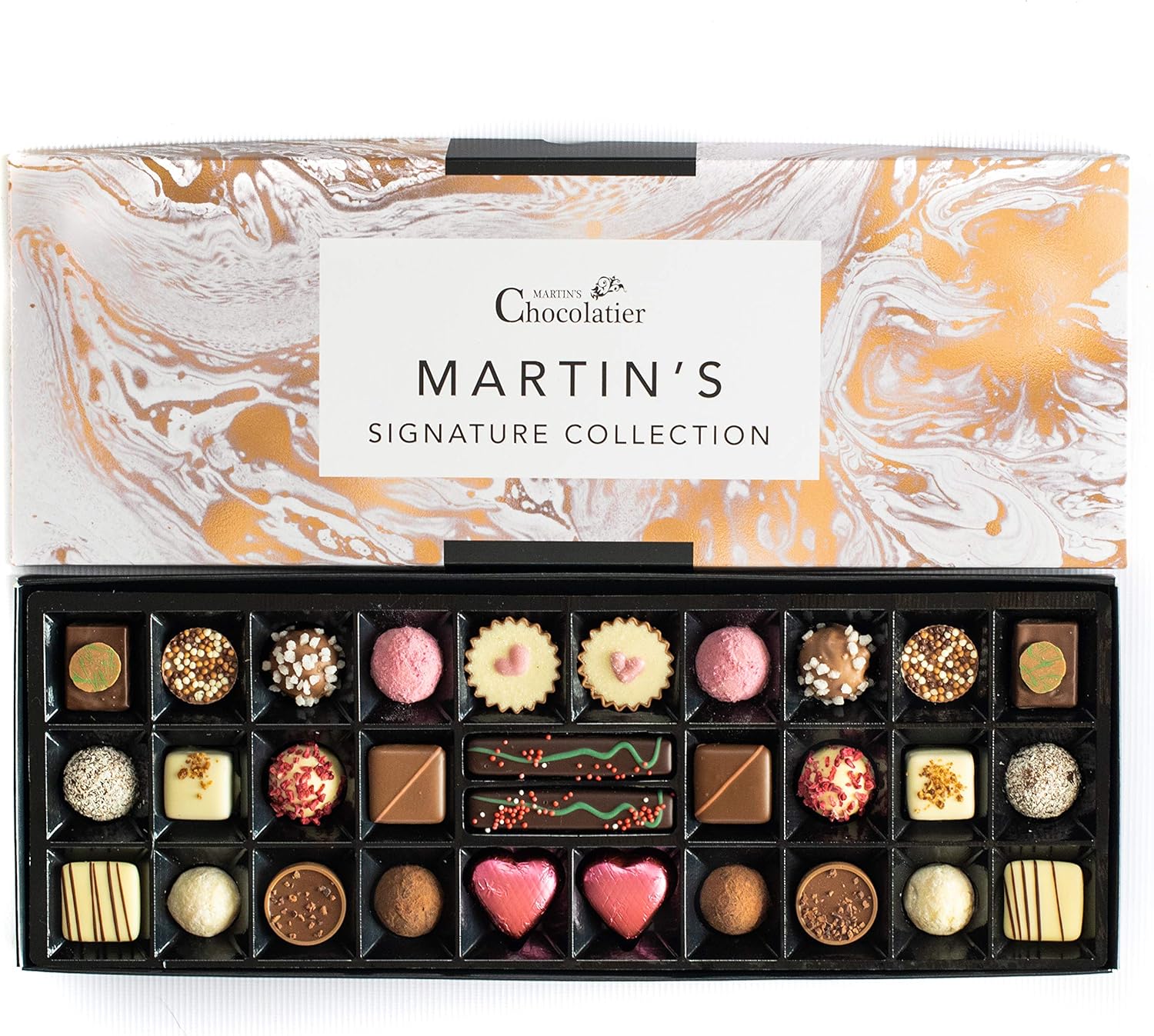 Martin’s Chocolatier Signature Artisan Collection | Luxury Handmade Chocolate Gift Box | 30 Chocolates, 15 Assorted Flavours | Present for Birthday, Anniversary, Christmas