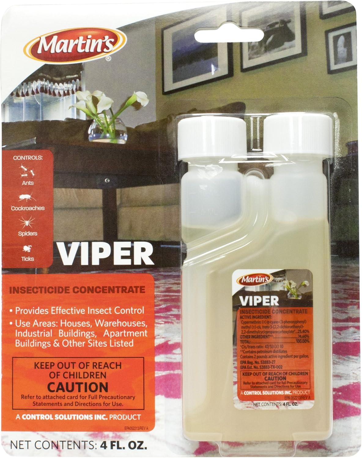 Control Solutions Martins Viper Insecticide Concentrate, 4oz