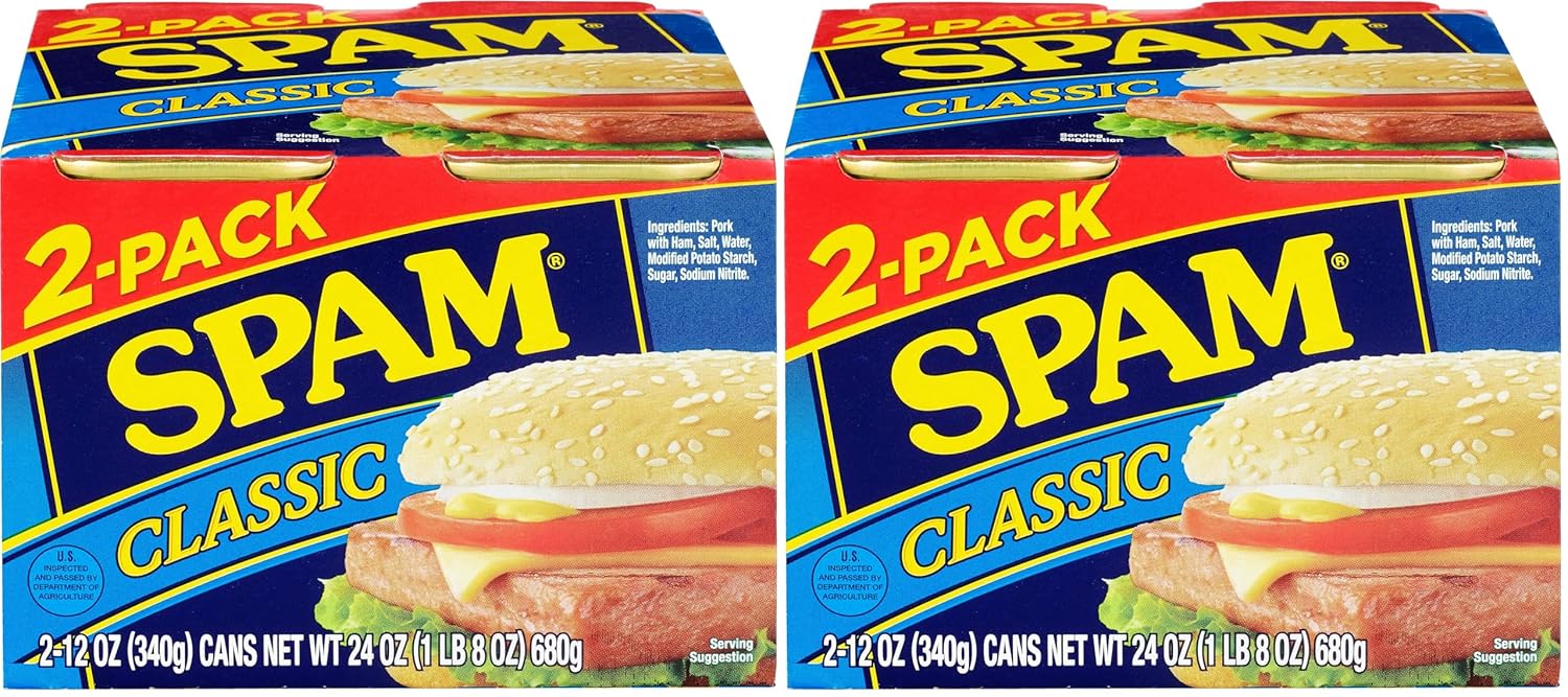 SPAM Classic, Twinpack, 12.0 OZ (Pack of 2)