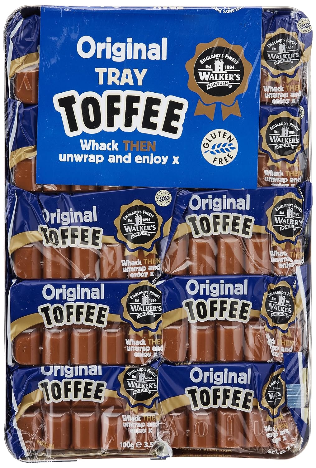 Walkers Original Toffee, 3.5-Ounce Packages (Pack of 10)