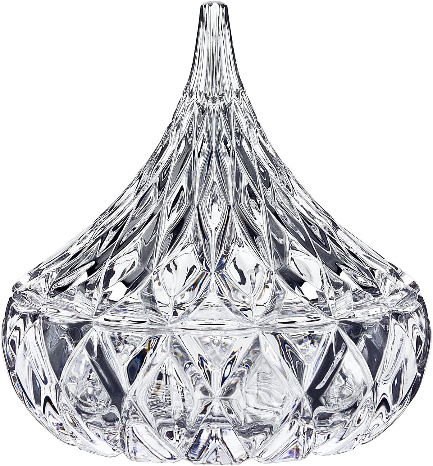 Godinger Crystal Famous Hersheys Kiss Crystal Candy Dish, 5 liters