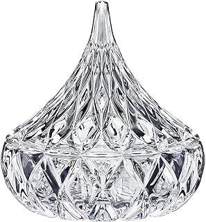 Godinger Crystal Famous Hersheys Kiss Crystal Candy Dish, 5 liters