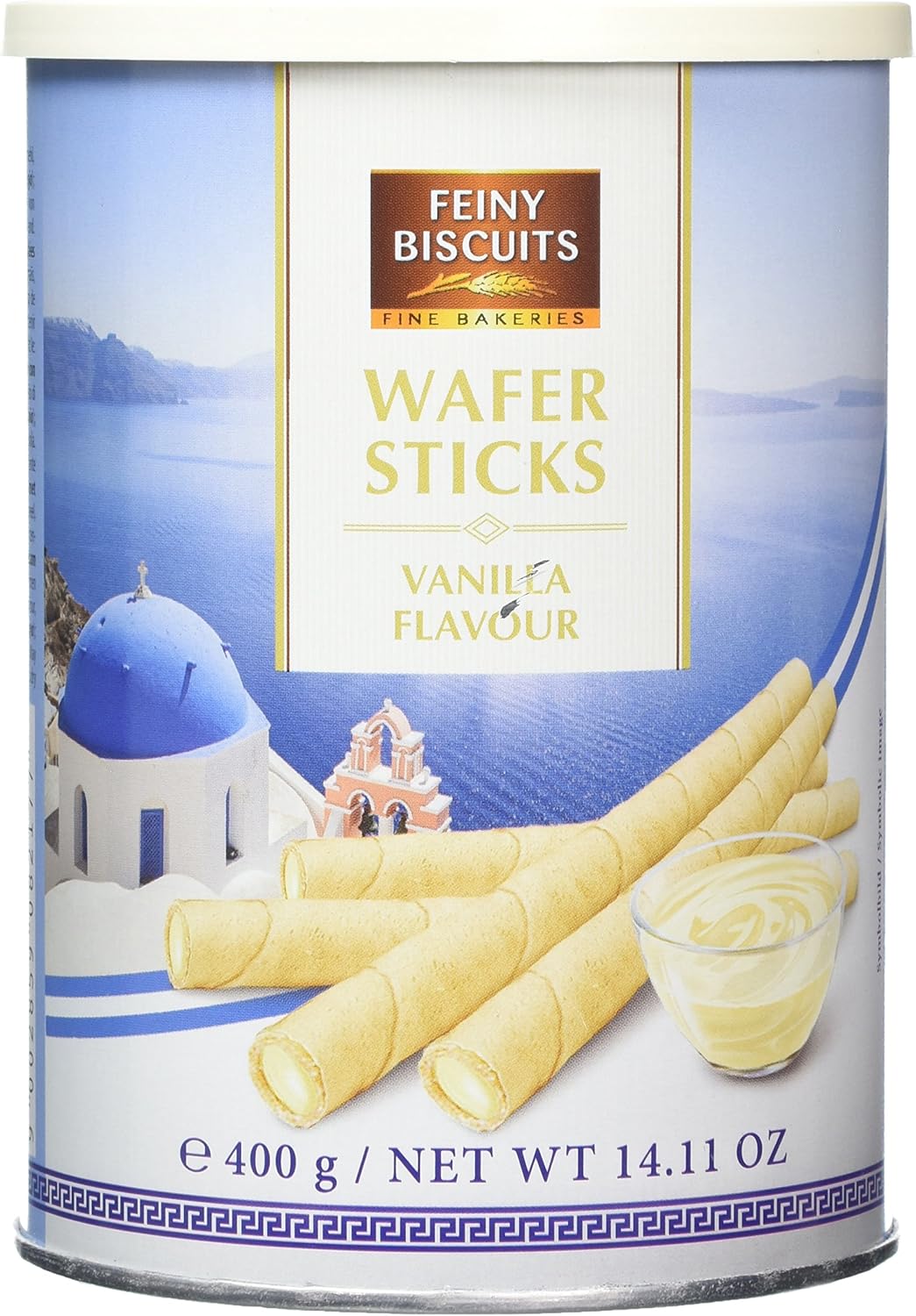 Gunz Feiny Biscuits Wafers Rolls with Vanilla Flavoured Cream, 400 g