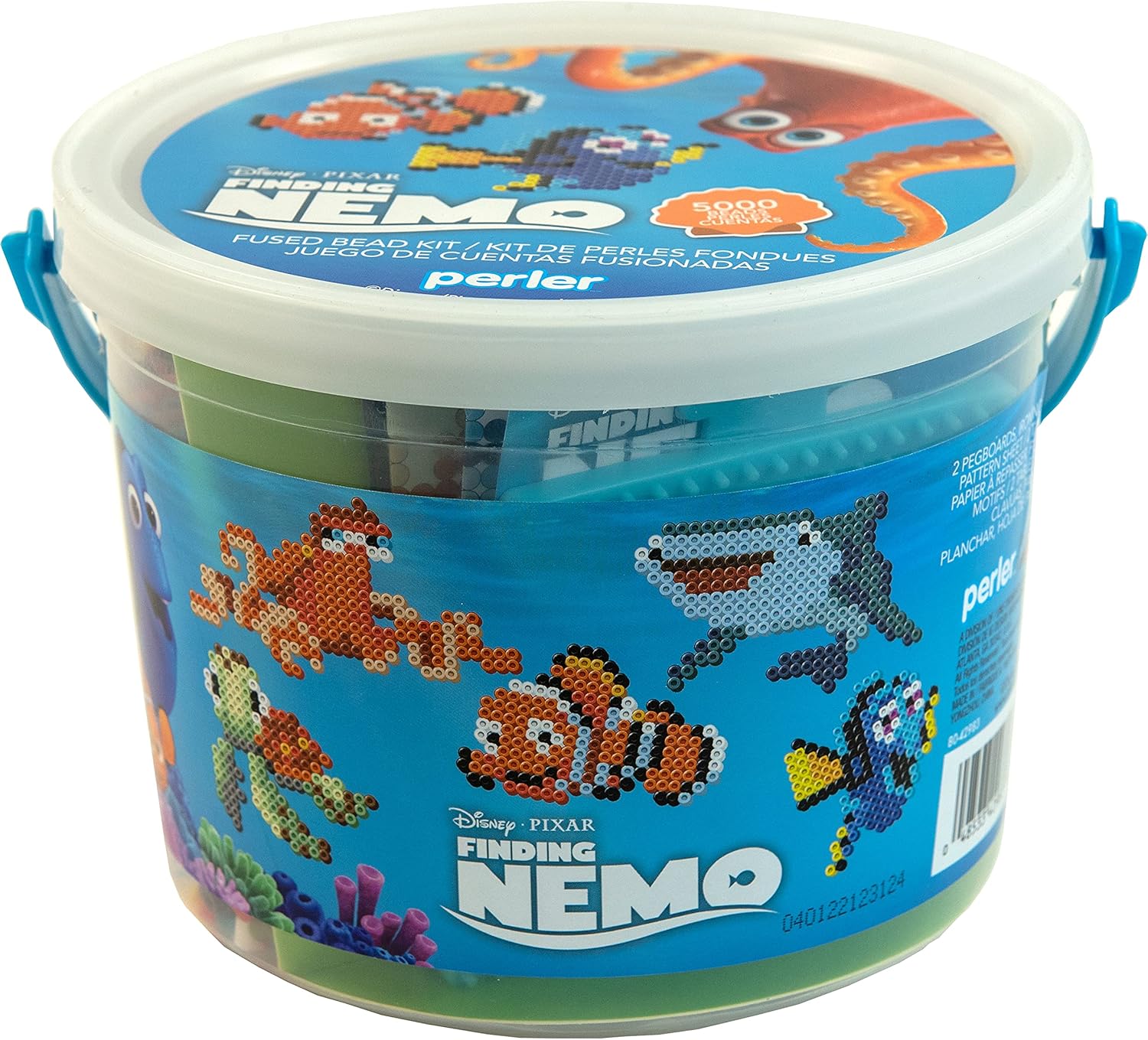 Perler Disney/Pixar Finding Nemo Kid's Craft Bucket, Pattern Sizes Vary, Multicolor 5005
