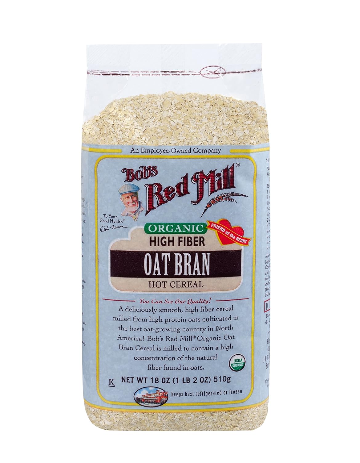 Bob's Red Mill, Oat Bran Cereal, Organic, 18 Oz