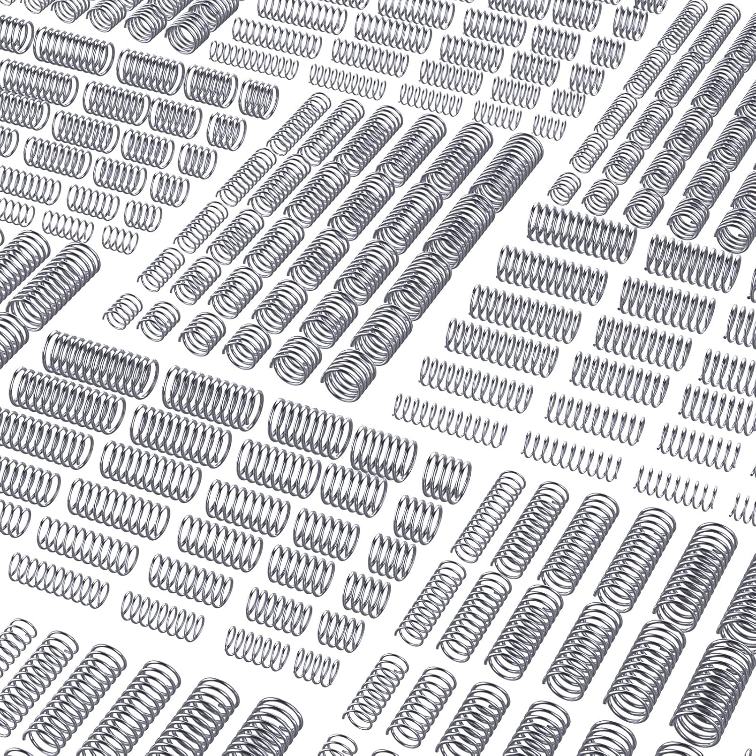 300 Pcs Compression Springs Assortment Kit, Stainless Steel Springs, Spring Assortment for Shop and Home Repairs, 30 Different Sizes with Individual Bags