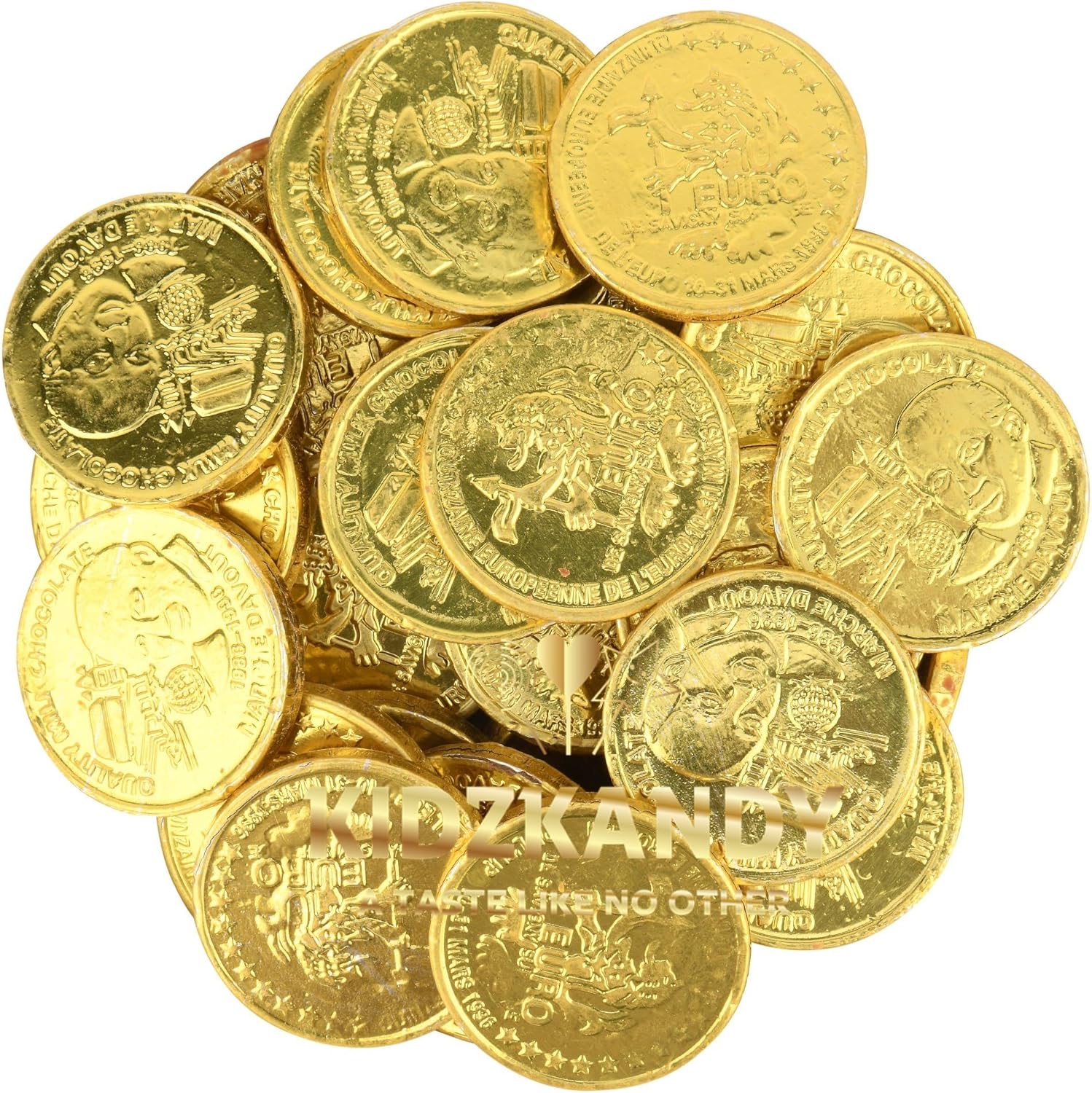 Kidzkandy Milk Chocolate Gold Pirate Coins 1/2 Kg Bag (Approx 60 coins) Party Filler Birthday Party, School, Easter Net of Milk Chocolate Coins Belgian Chocolate Gift