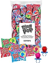 Ring Pop Halloween Bulk Variety Candy - 50 Ct Individually Wrapped Lollipops w/ Assorted Flavors - Fun Candy For Party Favors, Halloween Parties, Trick or Treat Goodie Bags, Bachelorette Parties