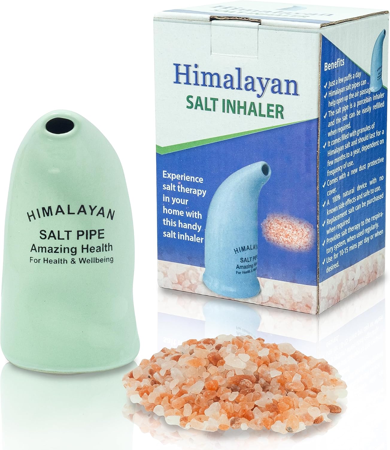 Amazing Health Salt Inhaler - Himalayan Salt Pipe - Natural Respiratory Aid