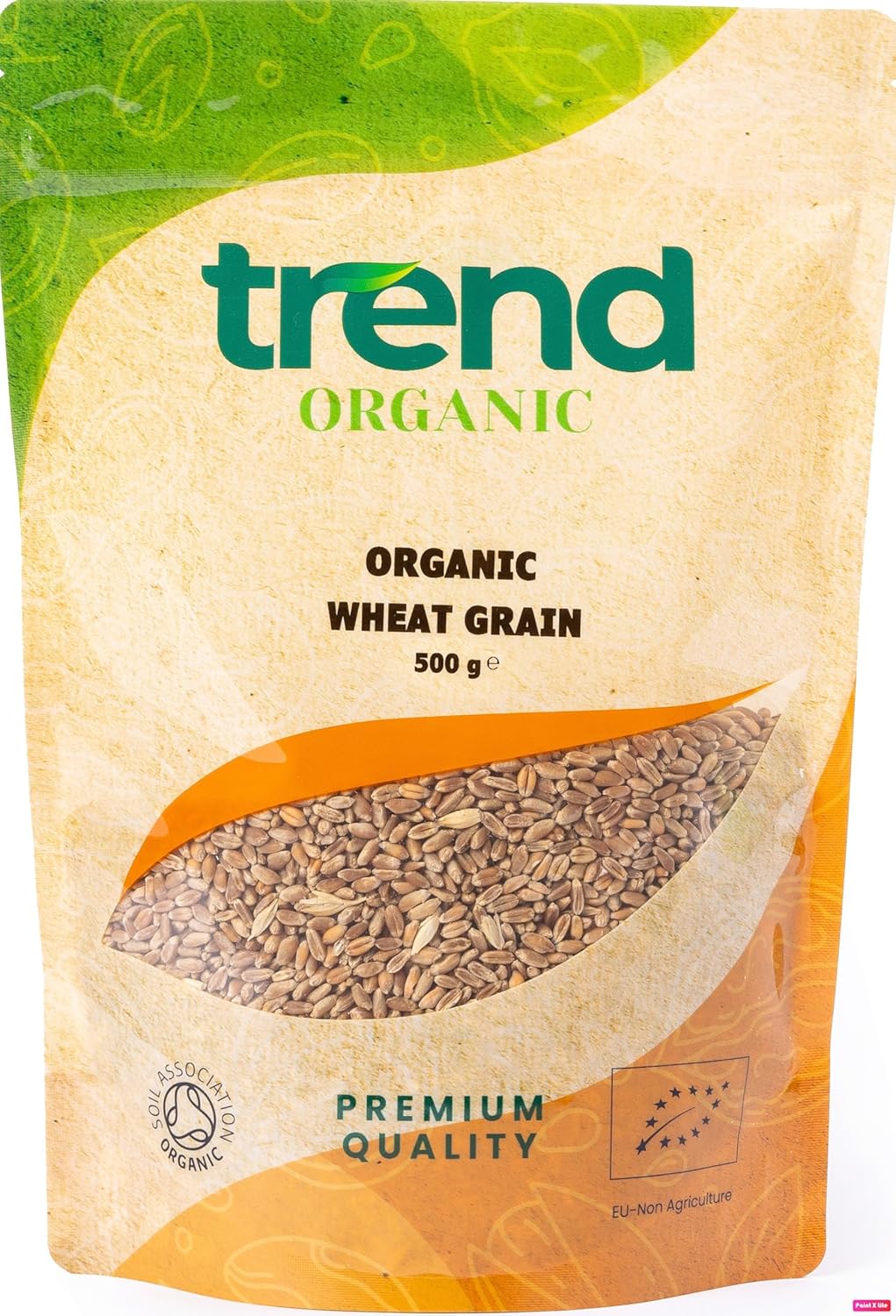 Trend Organic Whole Wheat Grain, Nutrient-Rich Goodness, Rich in Protein & Fibre, and Essential Vitamins and Minerals, Certified Organic, Vegan, Non-GMO, No Additives No Preservatives, Raw, 500g