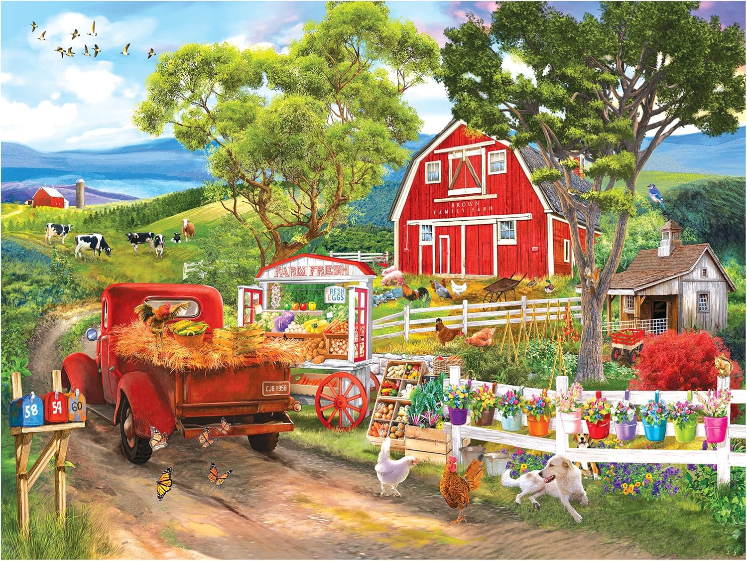 RoseArt - Kodak Premium - Farm Stand - 350 Piece Jigsaw Puzzle