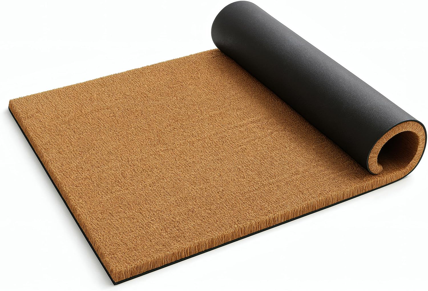FB FunkyBuys Coir Door Mat - 100% Natural Non-Slip Doormat - Heavy Duty Dirt Trapper Floor Mat - Tough Bristle Coir Matting for Home, Office Entrance (Brown, 50cm x 100cm)