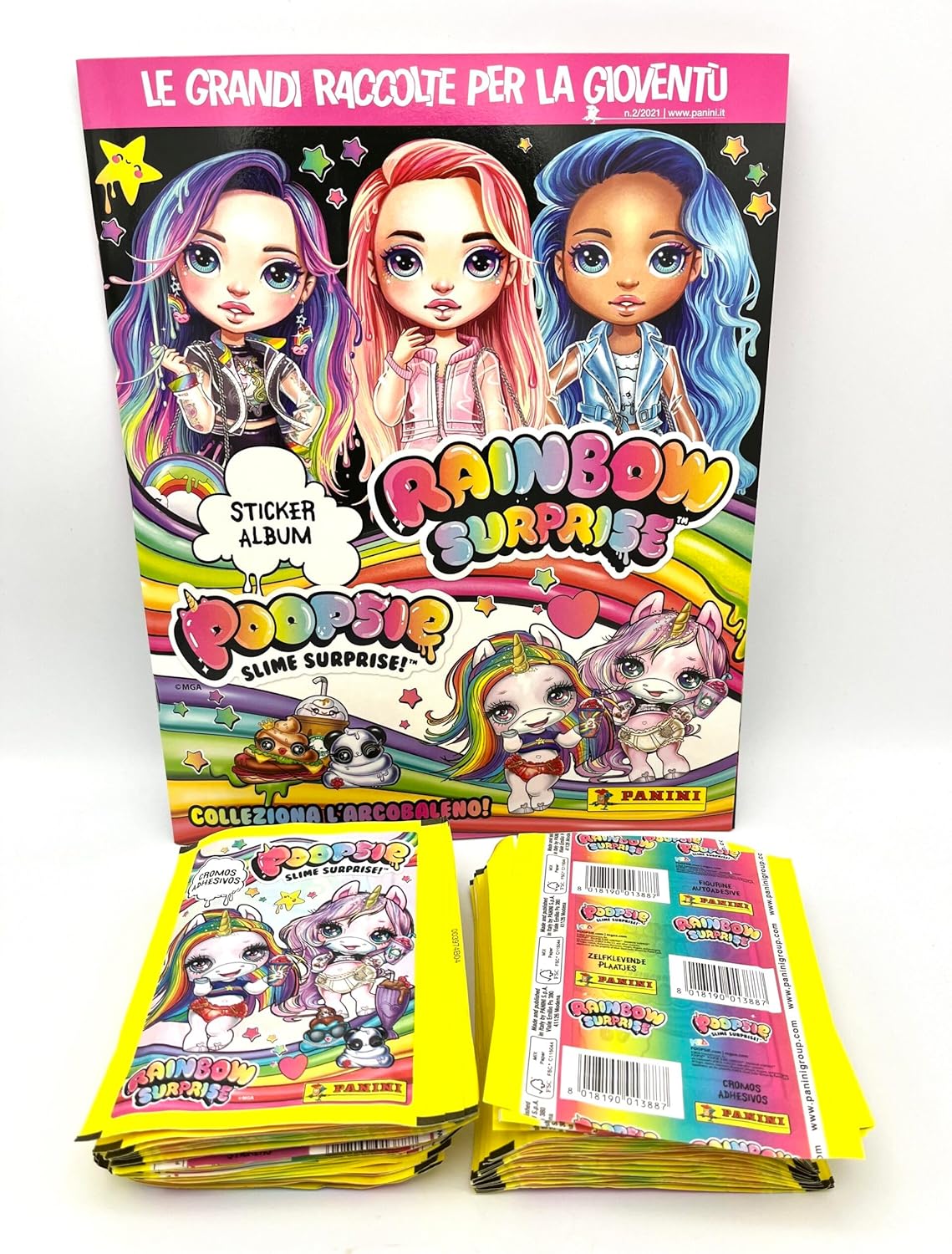 manuelkant Poopsie Rainbow Surprise 2021 Slime Making Kit Blank Album with 50 Card Sleeves