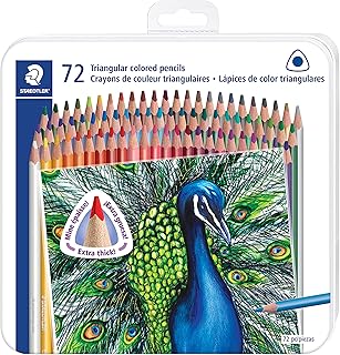 Staedtler Colored Pencils, Triangular Barrel, 4mm, 72 Pieces (1278CM72A6)
