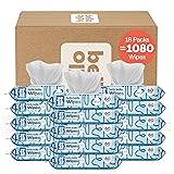 Hello Bello Extra Gentle Unscented Baby Wipes - Made with 99% Water and Aloe for Babies and Kids - 1080 Count