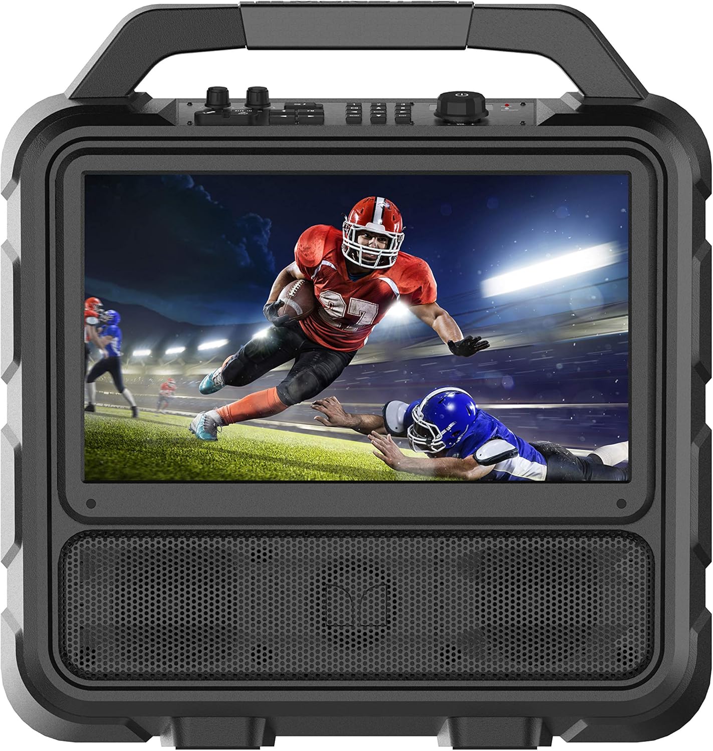 Monster Vision | Portable Entertainment System, 15.6” Full HD Screen, 60W Audio | Up to 25 Hours Playback | Two HDMI Ports for Your Favorite Smart Streaming Device & Gaming Console | Portable TV