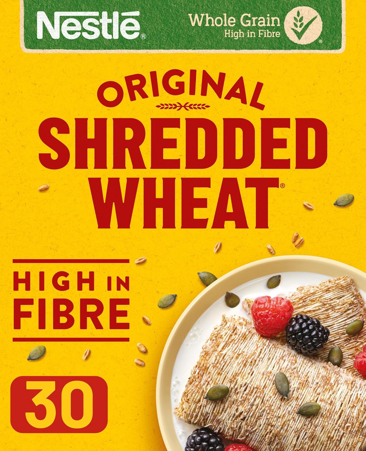 Nestlé Shredded Wheat Breakfast Cereal Original 30 Biscuits