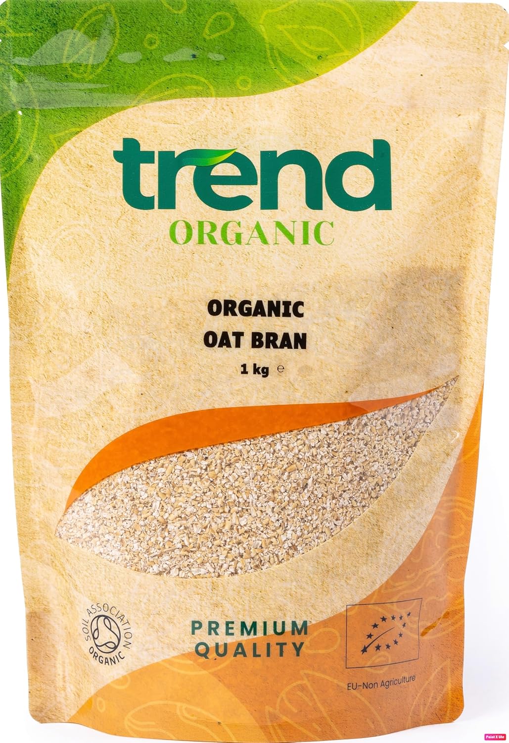 Trend Organic Oat Bran 1kg-Wholesome Fibre Boost for Culinary Excellence Rich in Protein, Certified Organic, Vegan, GMO-Free, No Additives No Preservatives, Eco-Friendly Packaging