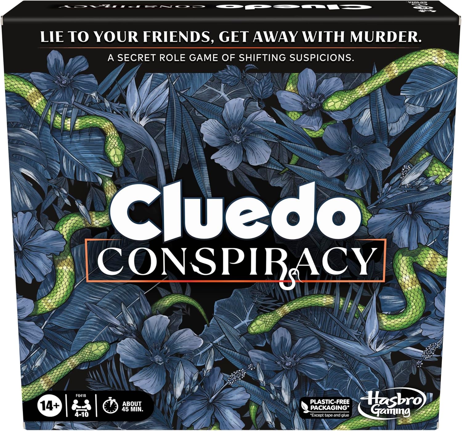 Hasbro Gaming Cluedo Conspiracy, Detective Board Game for 4 Players or More, Party Games for Families, for Adults and 14+ Year Old Boys and Girls, Fun and Birthday Toy