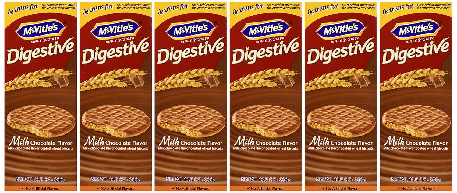McVities Milk Chocolate Digestives, 10.5-Ounce (Pack of 6)