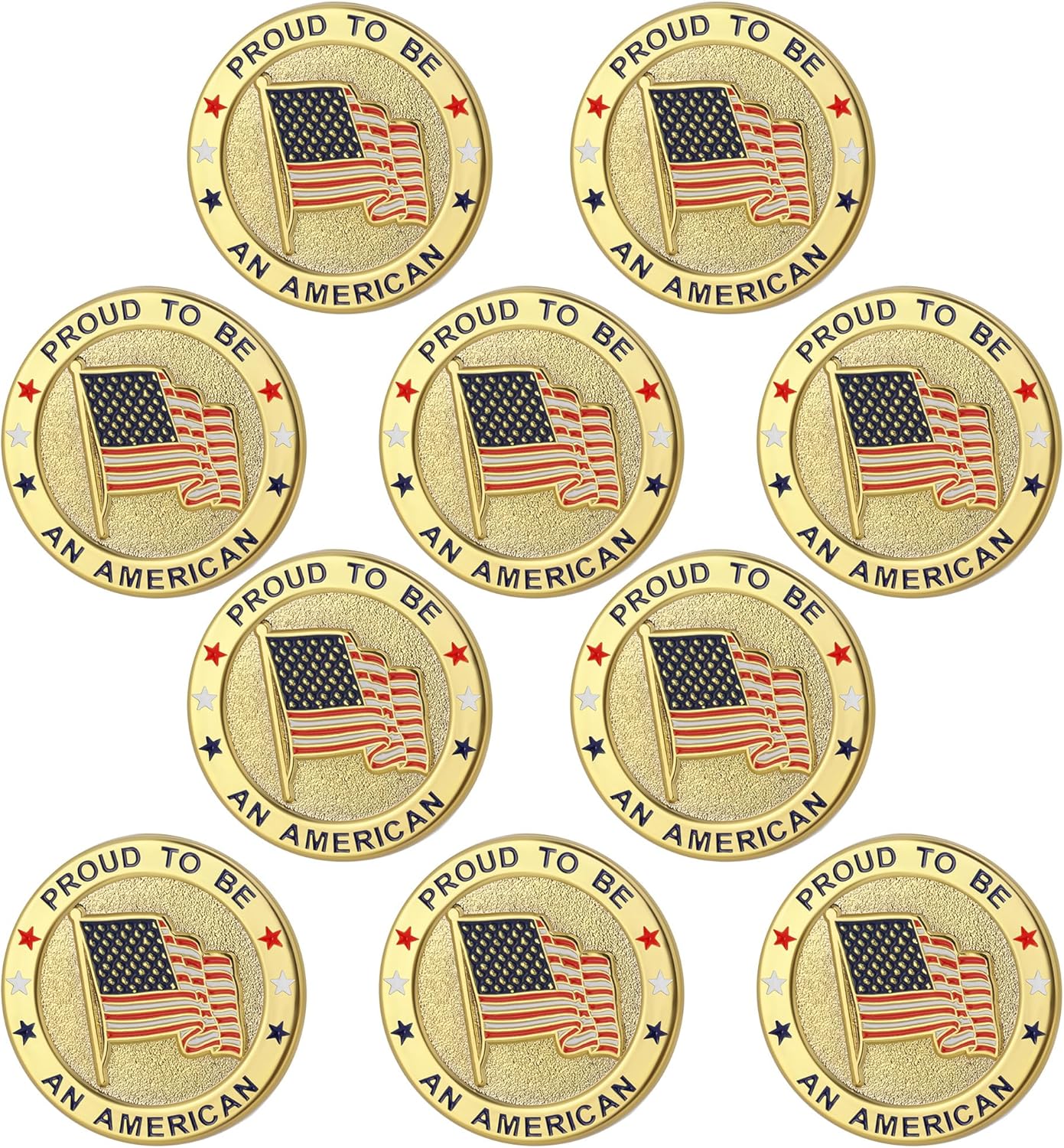 TONOS Exquisite American Flag Pin - Stars and Stripes Lapel Pin