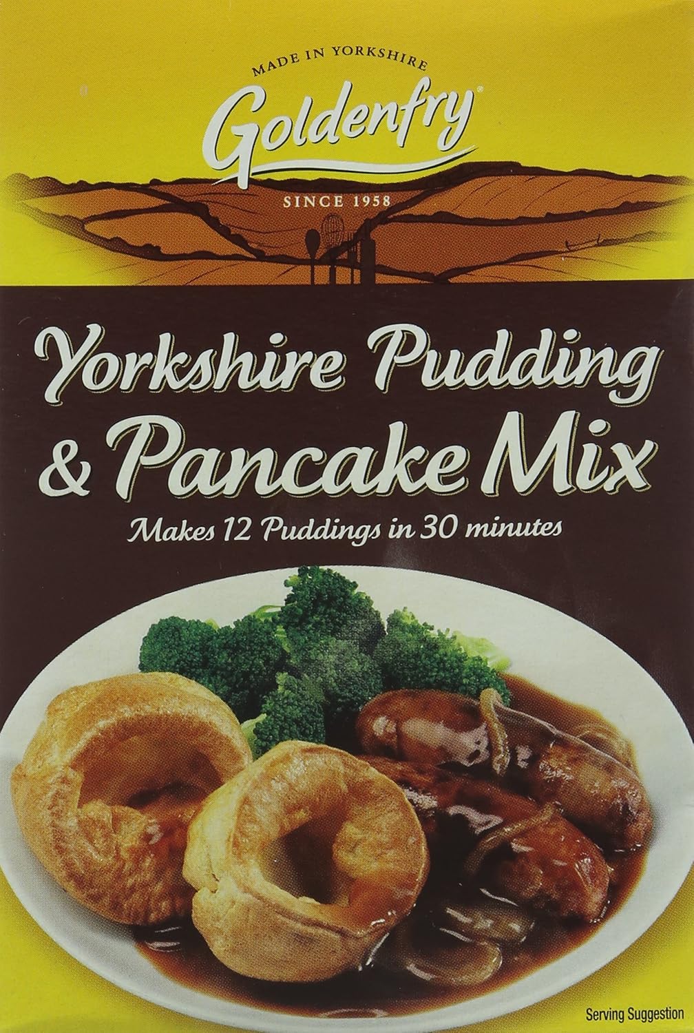 Goldenfry Original Yorkshire Puddings and Pancakes Mix 142 g (Pack of 12)