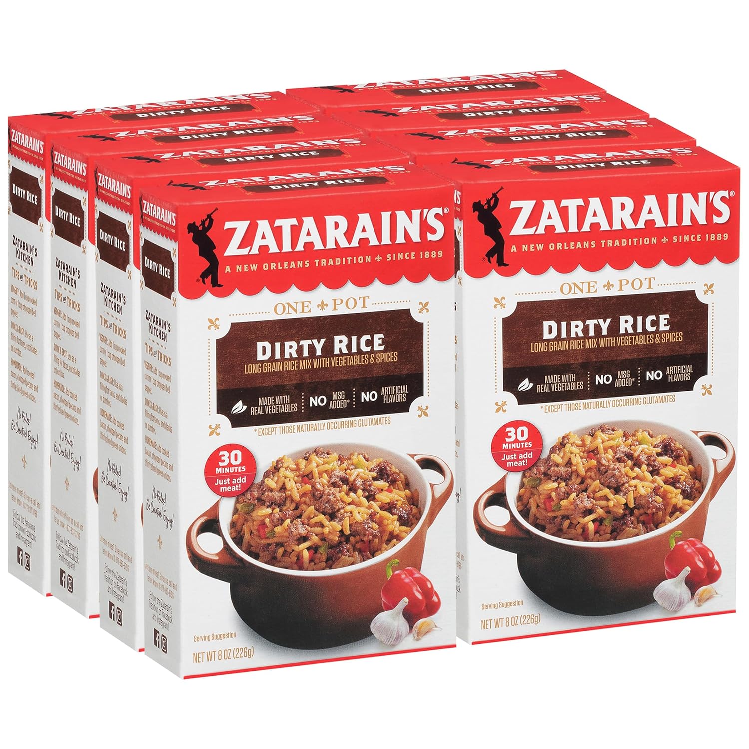 Zatarain's Dirty Rice, 8 oz (Pack of 8)
