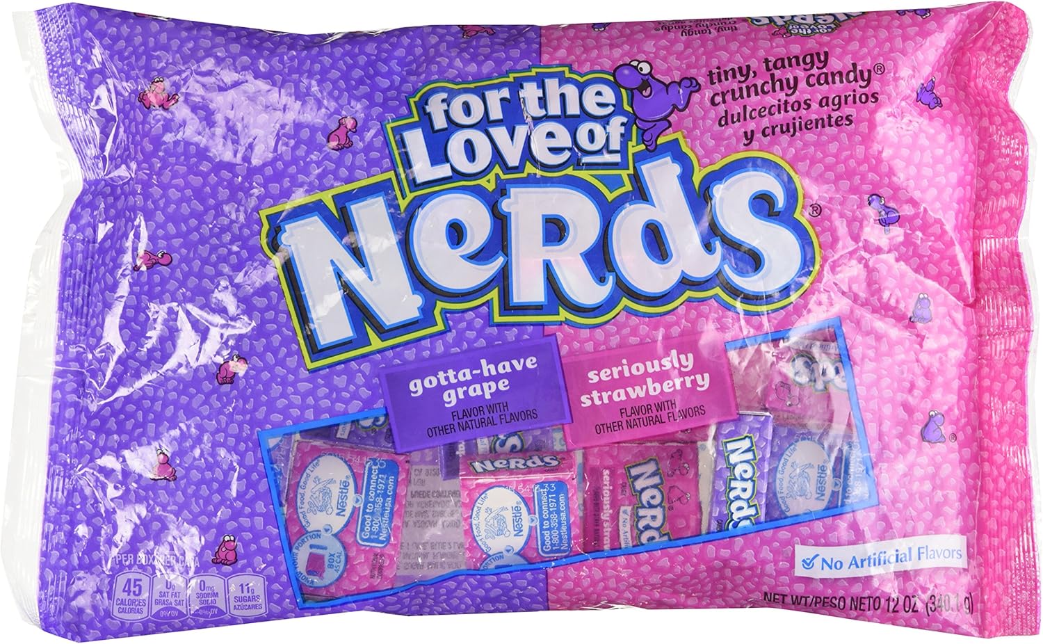 Strawberry & Grape Nerds Minis (340g)