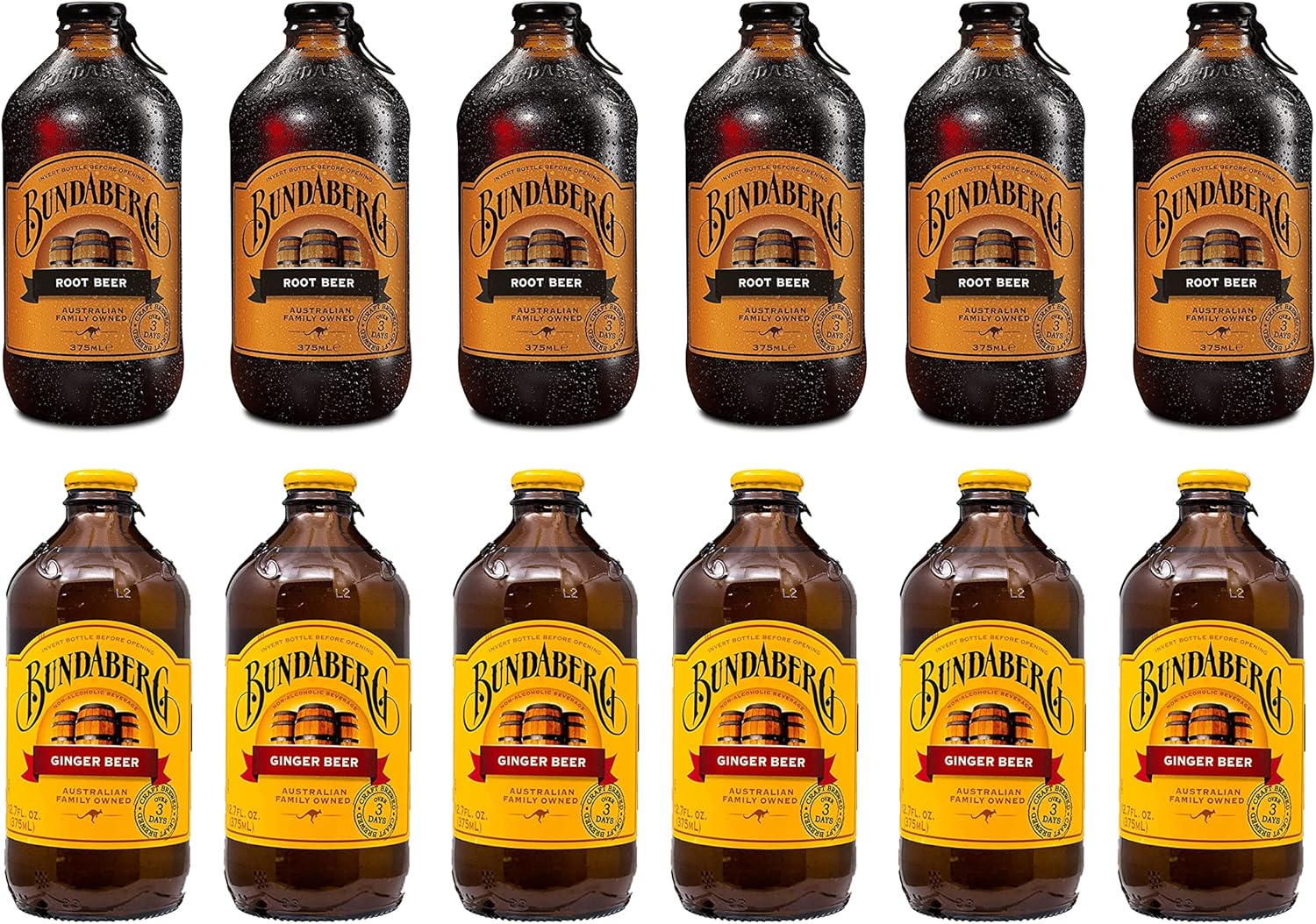 Bundaberg Root Beer & Ginger Beer Mixed Pack (12 Bottles)