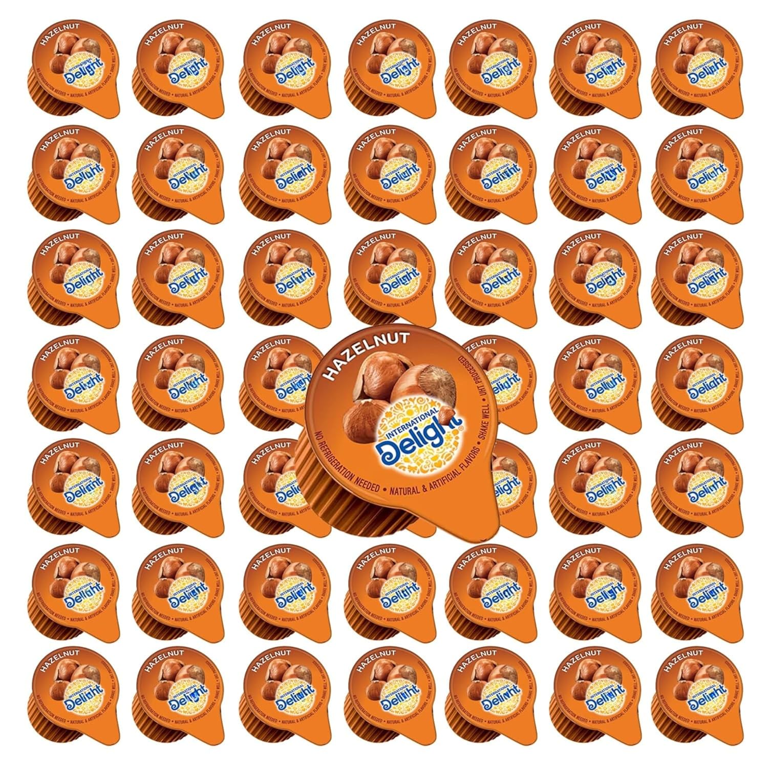 Hazelnut Coffee Creamer 48 Pack – Single Serve Liquid Pods for Coffee, Office, Travel, Breakroom